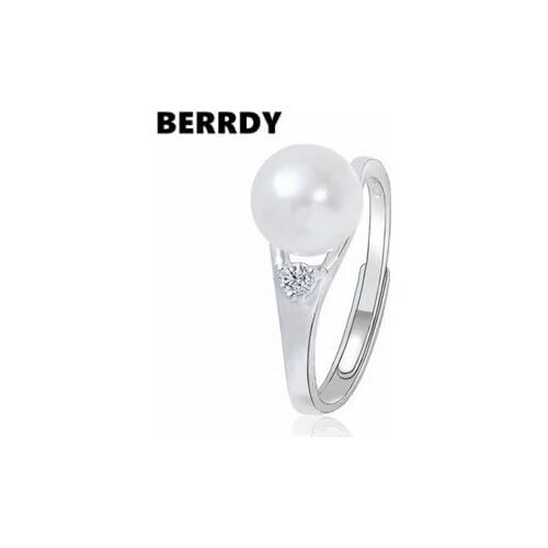 Freshwater Pearl Ring Finger Ring Fashion Ring 4 Color for Charm Women Lady Girls Female
