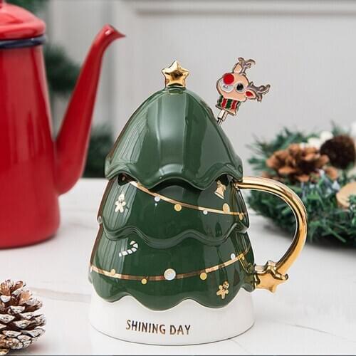 Creative Irregular Ceramic Coffee Cup with Gold Handle Handmade Pottery Tea Cup Travel Kitchen Tableware Nordic Home Coffee Cup