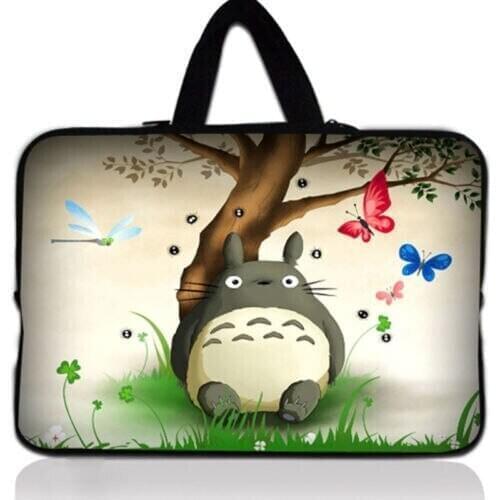 Cute Totoro Laptop Bag Sleeve 11.6 12 13.3 14 15.6 Neoprene Notebook Sleeve Bag for Macbook Air Pro 13 15 Dell Asus HP Acer