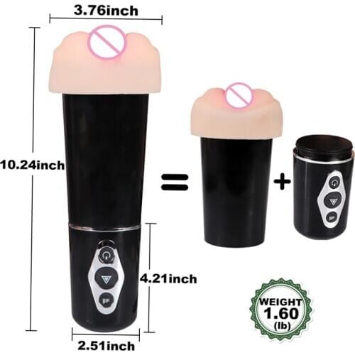 Male Erotic Oral Sucking Airplane Cup Vibrator Sex Toys for Men Massage Masturbation Sex Products for Adults Masturbator