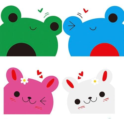 Three Ratels CX-10 Lovely peeping small animals corner refrigerator corner childrens room cabinet personalized fun stickers