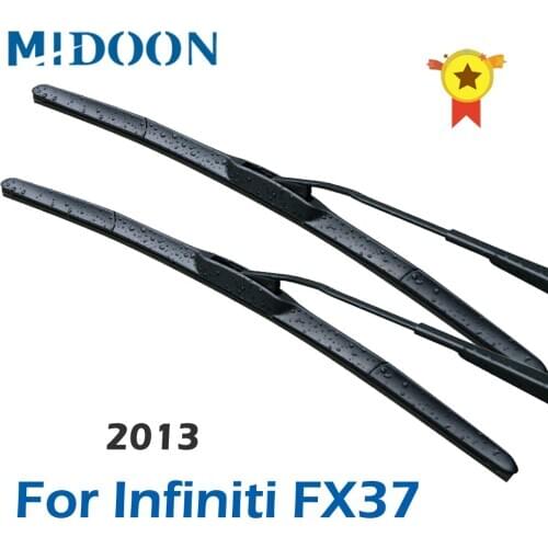 MIDOON Front Wiper Blades for Infiniti FX37 Fit Hook Arms 2013