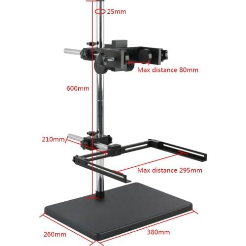 Adjustable Lab Viewing Microscope Stand Soldering LED Light Illumination Holder Industrial CCD COMS Video Camera Bracket