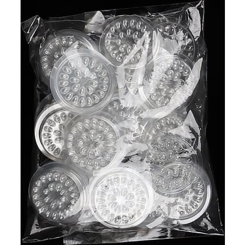 Eyelash Plastic Glue Holder Glue Gasket 20pcs Adhesive Pallet Eyelash Extension Glue Pads Flower Shape Pad Makeup Tools