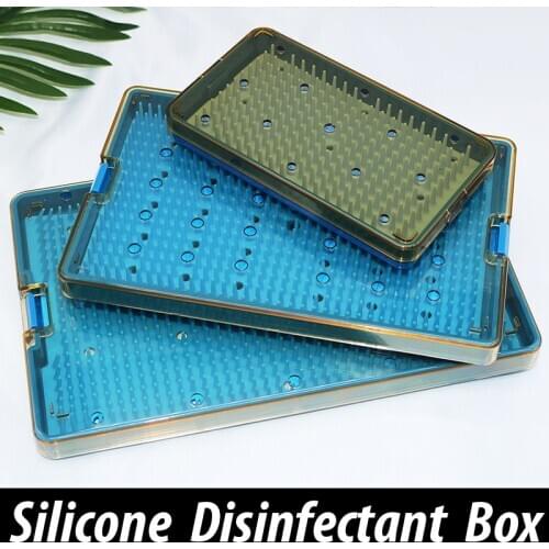 Silicone sterilizing box high temperature and high pressure instrument sterilizing box microsurgical instrument tool