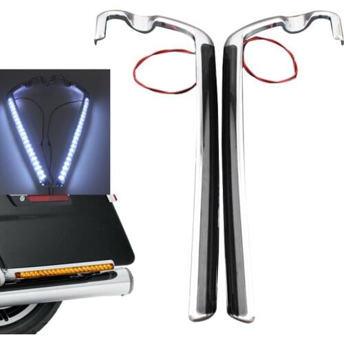 Motorcycle Saddlebag LED Luggage Side Marker Light Indicator Smoke Lens Lamp For Harley Electra Road Glide Ultra Limited