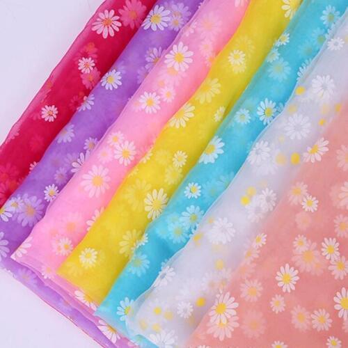 DIY rayon fabric 150cm width flower fabric wedding dress decoration material fabric