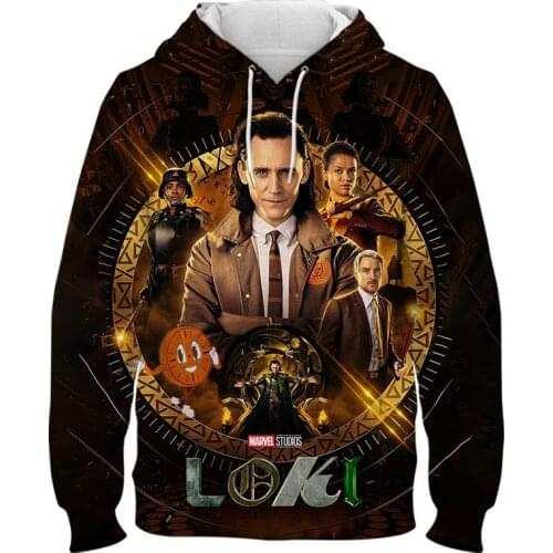 Marvel Loki 3D Printed Mens Hoodies Fashion Spring Harajuku Style Women Sweatshirt Streetwear Long Sleeve Children Clothing