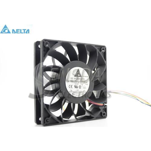 For delta ffb1212eh 12v 1.74a 12cm 1225 12025 12*12*2.5CM 120*120*25MM dual ball cooling fan