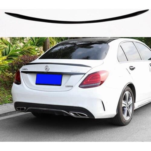 For W205 Carbon Fiber Rear Spoiler Wing C Class 4 doors Sedan 2015 + C180 C200 C250 C300 C450 C43 C63