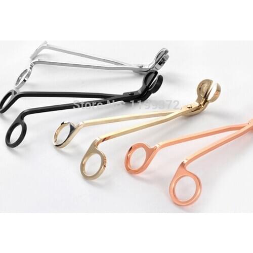 100pcs 180mm Candle Cutter Wick Oil Lamp Stainless Steel Scissors Trim Trimmer Cutters Clipper Snuffers Gift