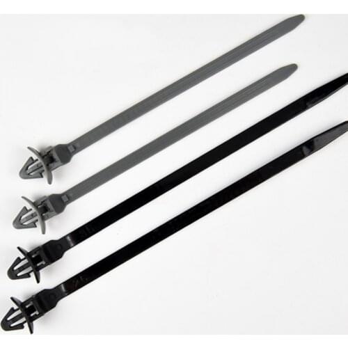 100pcs 5mm x200 Push Mount Wire Ties ,nylon screw push mount cable tie P00010