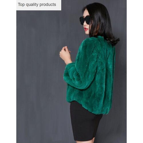 2020 Fashion Real Rabbit Fur Coat Natural Fur Short Warm Winter Jacket Women Genuine Rex Rabbit Fur Coats Plus Size 5xl YQ307