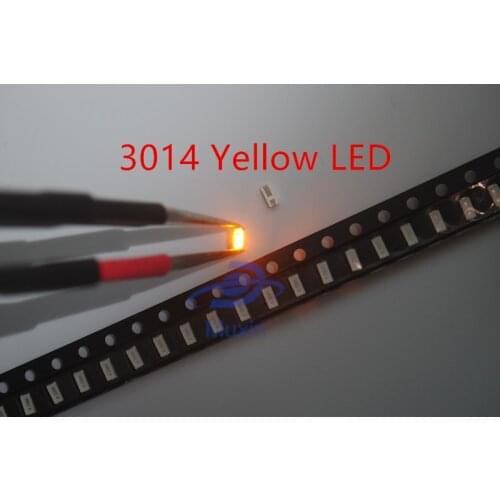 3014 SMD LED 1000pcs Chip yellow Ultra Bright 0.1W 6-8LM 30mA 3V Surface Mount Chip Light Emitting Diode Lamp SMD3014 LED Bead