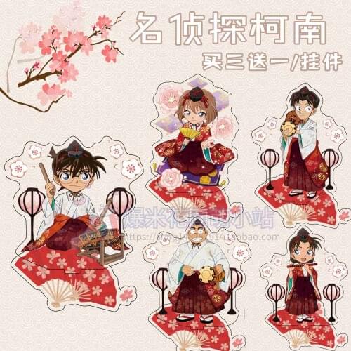 Anime Detective Conan Kudou Shinichi Haibara Ai Acrylic Figure Stand Display Model Plate Desktop Decor Cosplay Ornaments Toys