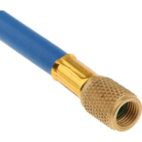 Auto R134A To R12/R22 A/C Refrigerants Recharge Hose with Gauge 350PSI, Blue