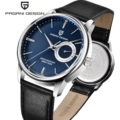 PAGANI Design 40MM Mens Quartz Watches Top Brand Multifunctional Luxury Watches Mens Business Leather Strap Waterproof Watches
