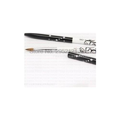 By dhl or ems 100pcs Detachable Nail Art Brush Acrylic Pens Nail Brushes UV Gel Nail Polish Painting Drawing Brushes Manicure