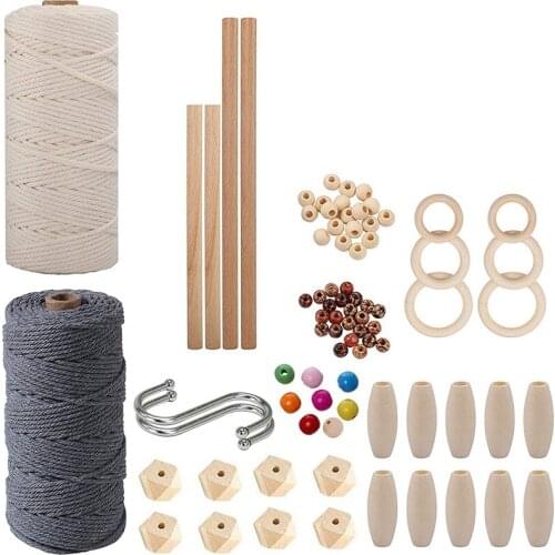 LUDA DIY Macrame Wall And Plant Hanging Starter Kit For Adults And Beginners With Supplies Macrame Kits For Macrame Starter