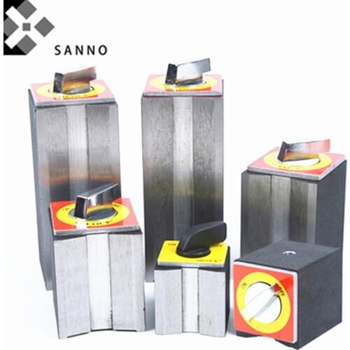 Magnetic dial gauge indicator holding base with dovetail groove 30K / 50K on off switchable permanent measuring tools