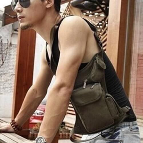 Men Military Tactical Travel Riding Motorcycle Bag Portable Waist Messenger Bag Casual Drop Thigh Leg Pouch
