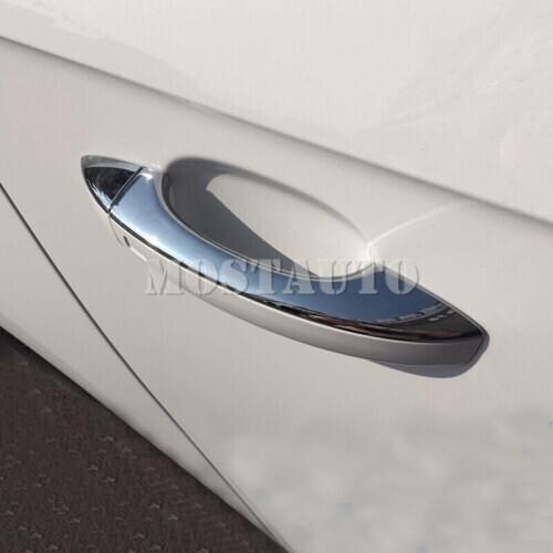 For Audi Q3 8U ABS Chrome Exterior Car Door Handle Cover Trim 2012-2017 8pcs Car Accessories Interior