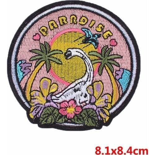 Prajna Badges Iron On Patches For Clothes Embroidered Patches for Clthoing Film Magic Animal Sniff Patch For Kids Decoration F