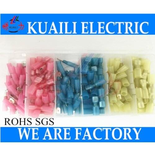 New Electric Unit 125pcs Heat Shrink Electrical Connectors Waterproof Wire Solder Terminals Kits