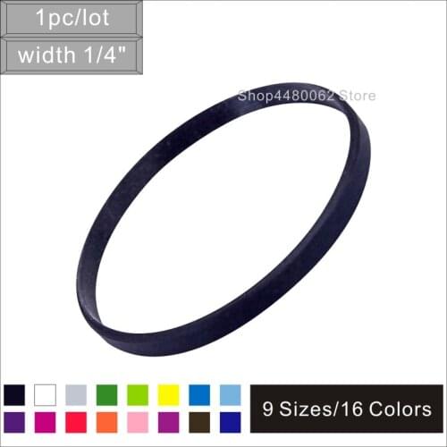 1pc/lot width 5mm Blank Silicone Bracelet Pure Color Silicone Rubber band with cheap price