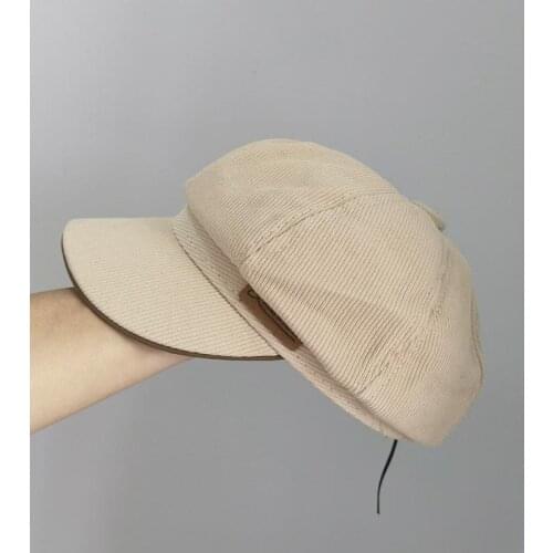 Autumn Winter Hats For Women Artist Retro Octagonal Hat Japanese Striped Fashion Cap Outdoor Travel Wild Visor Casual Beret