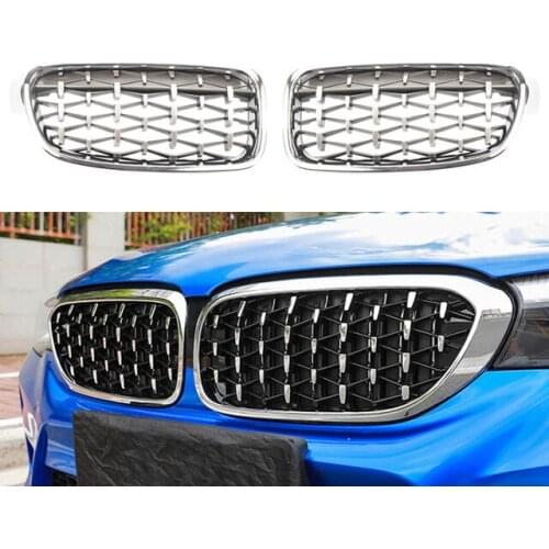 Car Front Bumper Diamond Kidney Grille Racing Grille for BMW-3 Series F30 F31 320I 325I 328I 330I 2012-2018