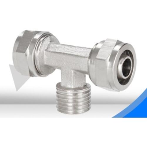 PB8-01,PB8-02 10PCS/LOT Pneumatic Fittings 8mm to 8mm to 1/4“ Hose Pipe Quick Joint Coupling Connectors Nickel Plated Brass