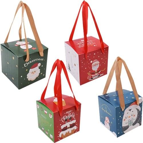 Christmas Gift Boxes Star Shape Santa Claus 4 Styles 20pcs/pack 20 Pcs/Pack Stylish And Portable Candy Cookies Kids Gifts Bag
