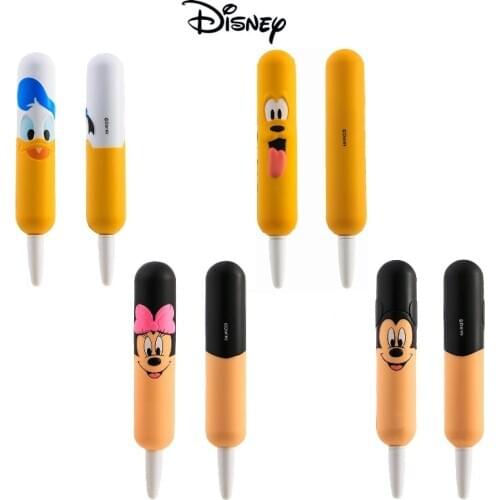 Disney genuine cartoon cute brush student pen stationery gel pen black 0.5mm character decompression pen Office & School Pen
