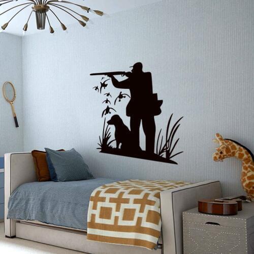 Huntsman Dog Field Removable Wall Stickers for Living Room Vinyl Decals Bedroom Boys Decoration Art Poster Murals K763