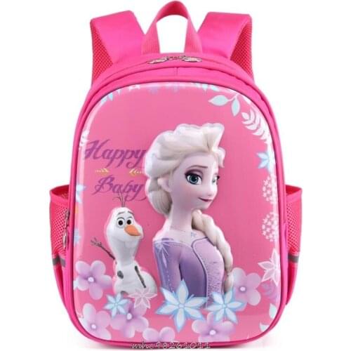 Disney Frozen Kindergarten schoolbag Elsa shoulder bag girl boy handbag baby children backpack kid Sofia schoolbag backpack
