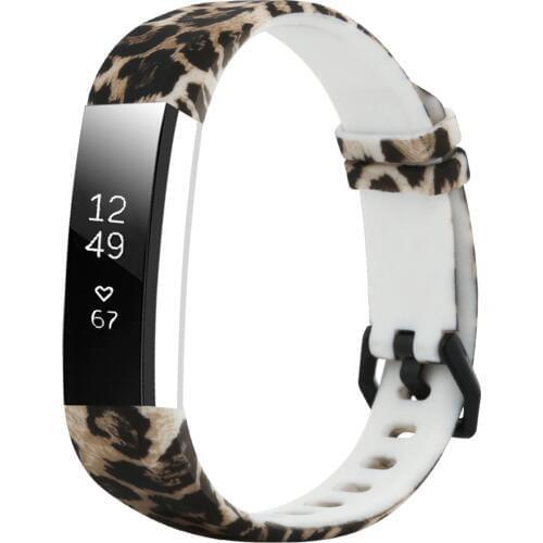 Leopard Pattern Silicone Band For Fitbit Alta HR / Alta Smart Watch Wrist Strap Bracelet For Fit Bit Alta HR Bands Replacement