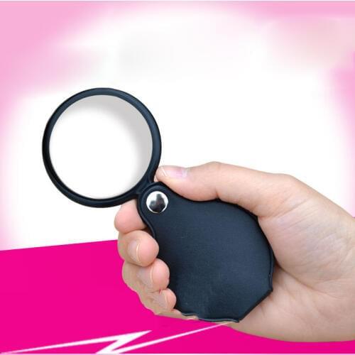DHL/Fedex 500PCS Folding 50mm 10x HD Optical Magnifier Glass Reading Newspapers