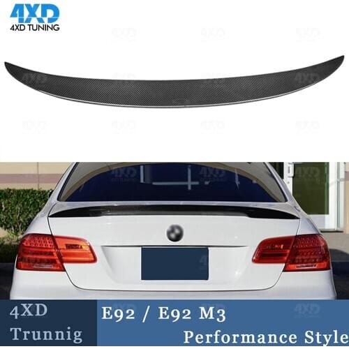 M3 E92 Carbon Fiber Spoiler For BMW E92 Coupe 318i 330i Rear Trunk Spoiler Wing P Style 2005 2006 2007 2008 2009 2010 2011 2012
