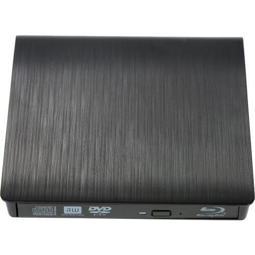 Ultra Slim External Drive DVD-RW USB 3.0 Reader 3D Blu-Ray Player for Linux Windows Mac OS