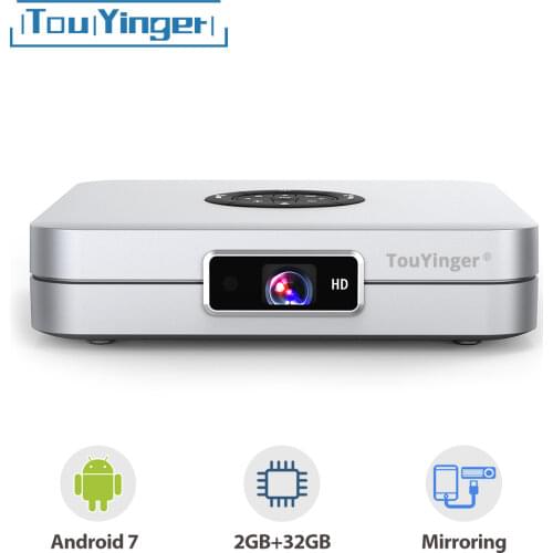 TouYinger K2 DLP Bluetooth Smart Android projector Wifi support FULL HD Video Mirroring 2GB RAM 32GB ROM home cinema movie 3D