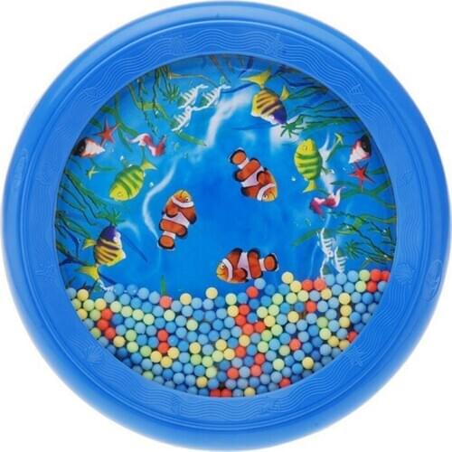 Ocean Wave Bead Drum Gentle Sea Sound Musical Educational Toy Tool for Baby Kid Child