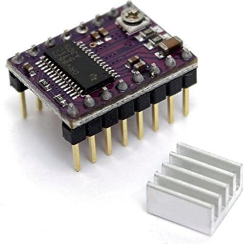 Stepstick Drv8825 For RAMPS Stepper Motor Driver HeatSink Part 3D Printers Parts Heat Sink 4 Layer PCB Purple Board