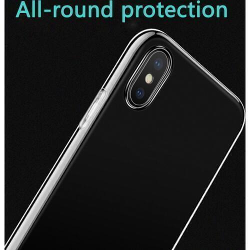 100 pcs a lot Transparent Soft TPU Cover For iph 7 8 for iPh 7P/8P X XS/XR XS max Crystal Silicon Phone Case