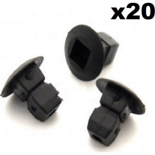 20x Plastic Grommets, Lock nuts, Expanding Nuts- For Audi Bumper, Trim, Shields etc