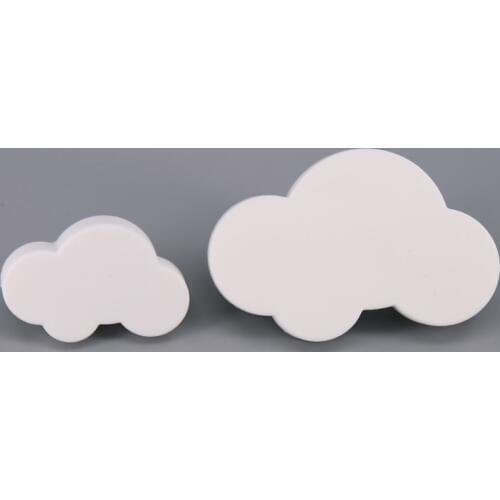 6PCS Cute White Cloud Soft Cartoon Bedroom Furniture Kitchen Cabinet Kids Dresser Knobs Door Handles