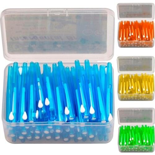 60pcs/box Interdental Brushes Oral Hygiene Clean Between Teeth Dental Cleaning tool Dental Floss Toothpick Tooth Brush