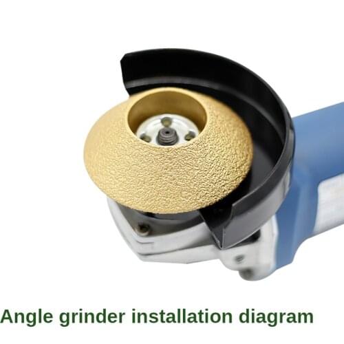 Brazing diamond angle grinder stone grinding wheel 45 degree bevel edge marble plate disc ceramic grinding wheel