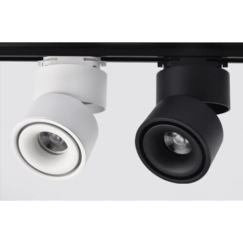 Aluminum COB Led Track Light Dimmable Ceiling Rail Track Lighting Fixture 7W 12W 15W Rail Spotlight Replace Halogen Lamps AC220V