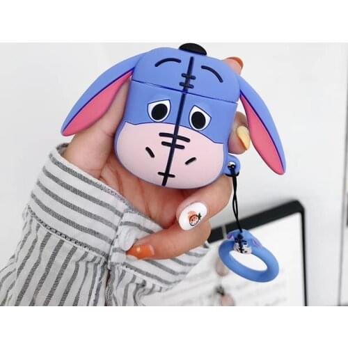 For AirPods 1 2 pro Case Cute cartoon Equus asinus headphone Cover Eeyore For Air pods3 Case Protect Wireless Headset cover